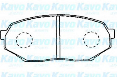 KAVO PARTS bp5534 -  Комплект тормозных колодок, дисковый тормоз